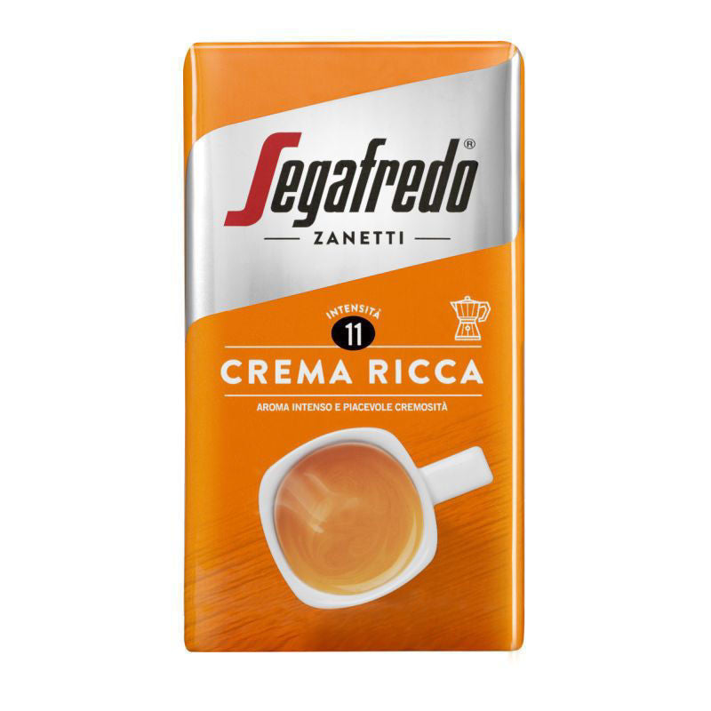 250 גרם קפה טחון סגפרדו קרמה ריקה Segafredo Crema Ricca