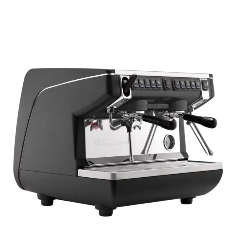 מכונת אספרסו מסחרית 2 ראשים שחורה - Nuova Simonelli Appia Life 2G Compact