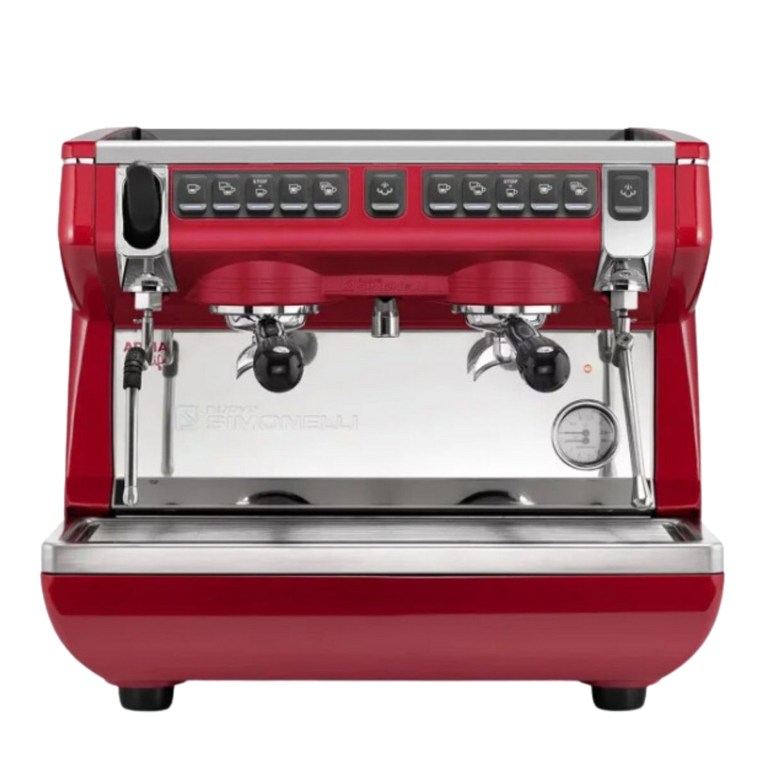 Коммерческая эспрессо-машина с 2 головками, красная - Nuova Simonelli Appia Life 2G Compact