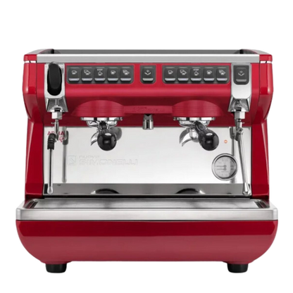 Коммерческая эспрессо-машина с 2 головками, красная - Nuova Simonelli Appia Life 2G Compact