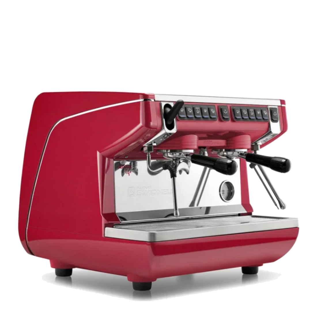 Коммерческая эспрессо-машина с 2 головками, красная - Nuova Simonelli Appia Life 2G Compact