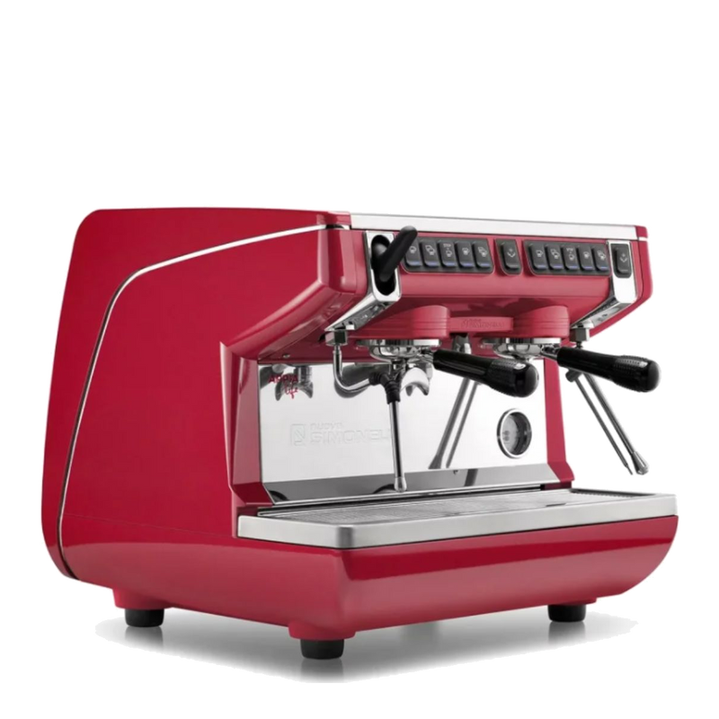 מכונת אספרסו מסחרית 2 ראשים אדומה - Nuova Simonelli Appia Life 2G Compact