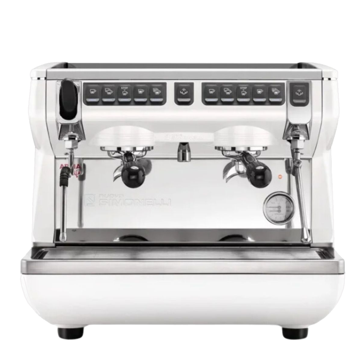 Коммерческая кофемашина для эспрессо с 2 головками, белая - Nuova Simonelli Appia Life 2G Compact