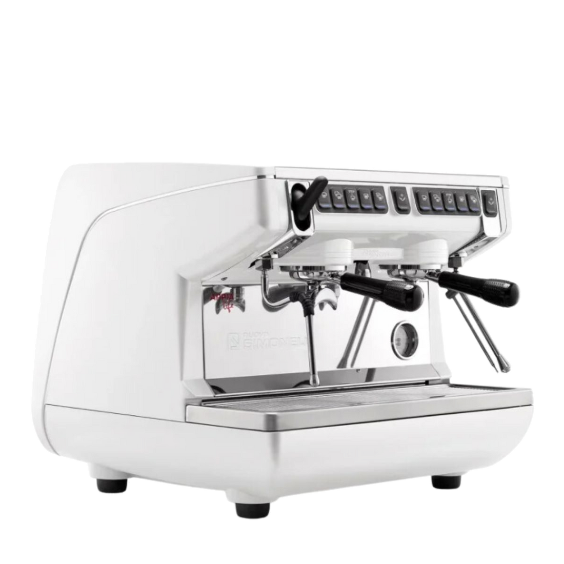 Коммерческая кофемашина для эспрессо с 2 головками, белая - Nuova Simonelli Appia Life 2G Compact