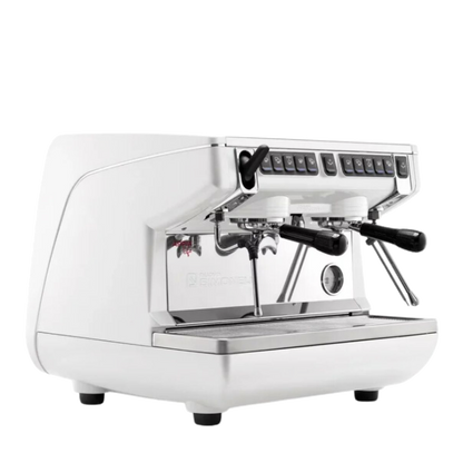 Коммерческая кофемашина для эспрессо с 2 головками, белая - Nuova Simonelli Appia Life 2G Compact