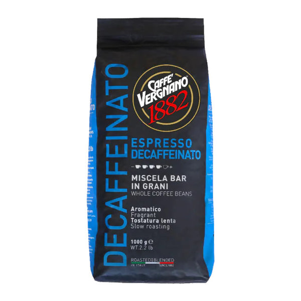 1 ק"ג פולי קפה נטול קפאין  Vergnano 1882 Espresso Decaffeinato