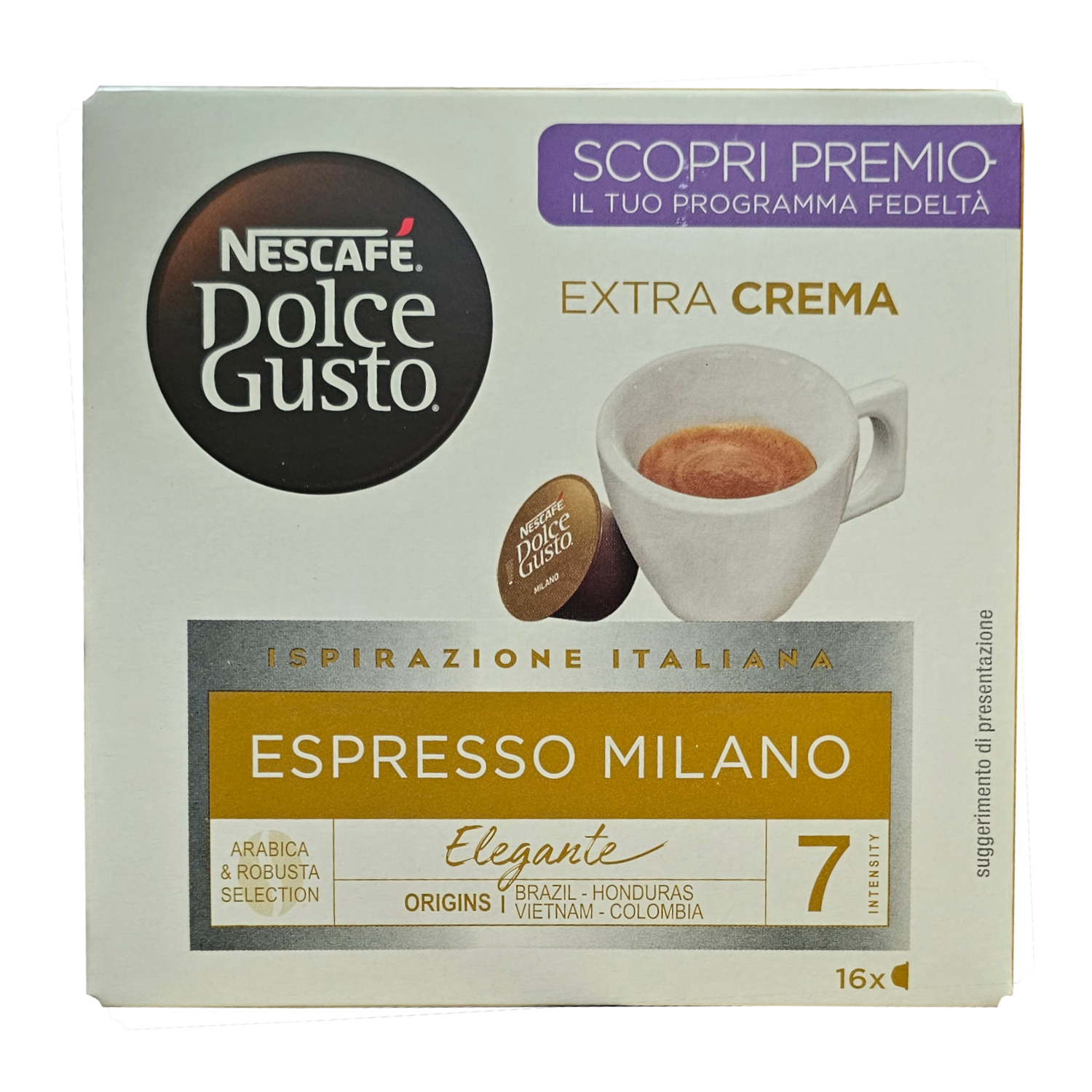 16 капсул Nescafe Dolce Gusto Espresso Milano