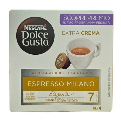 16 капсул Nescafe Dolce Gusto Espresso Milano