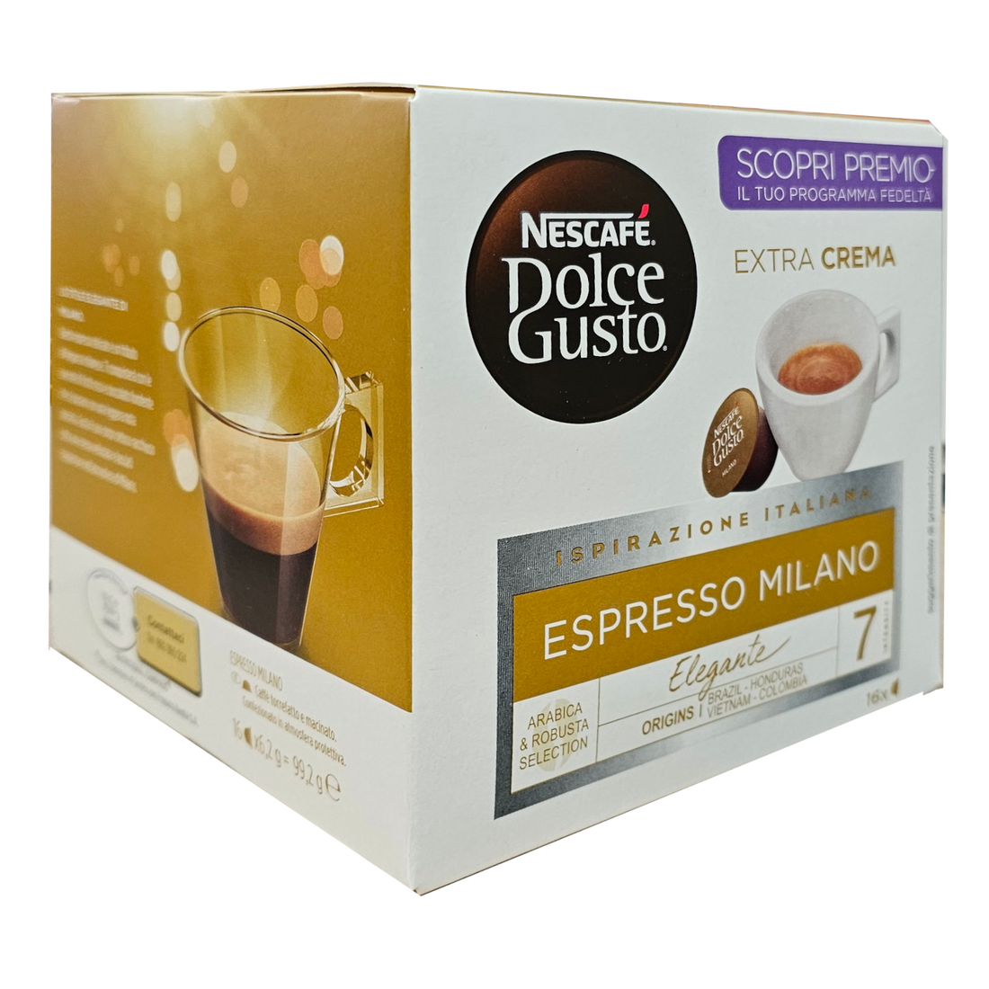 16 קפסולות אספרסו מילנו של Nescafe דולצ&