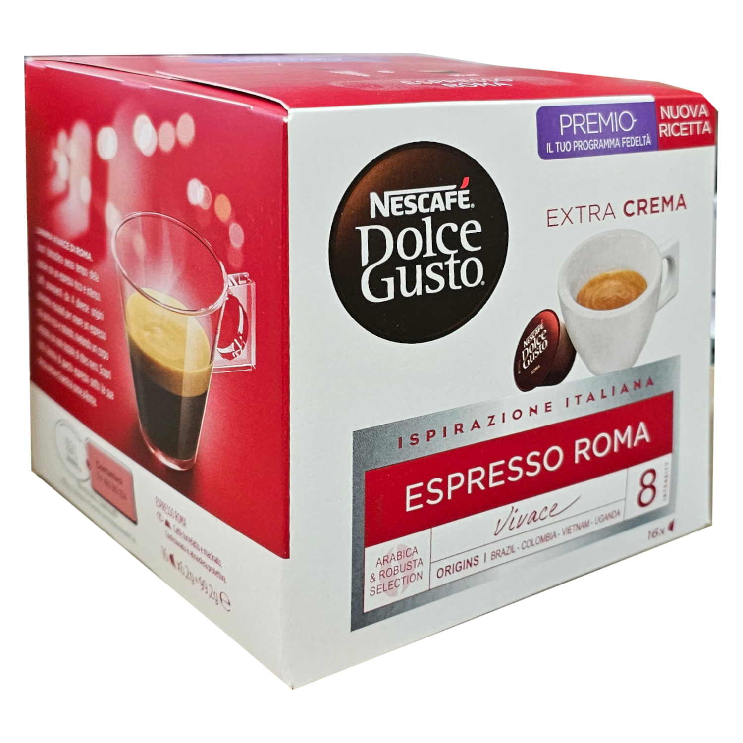 16 капсул эспрессо Nescafe Dolce Gusto Roma