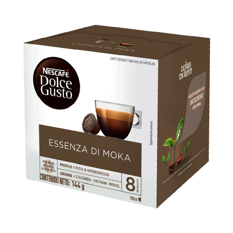 16 קפסולות Essenza Di Moka של Nescafe דולצ'ה גוסטו