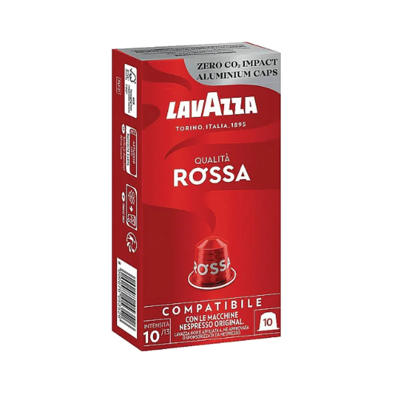 10 капсул Lavazza ROSSA, совместимых с Nespresso