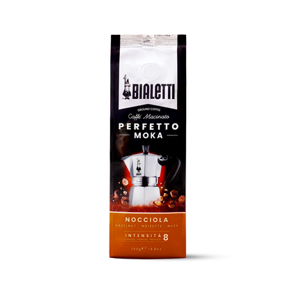 3 пакетика по 250 грамм кофе Bialetti Perfetto Moka Nocciola молотый со вкусом лесного ореха