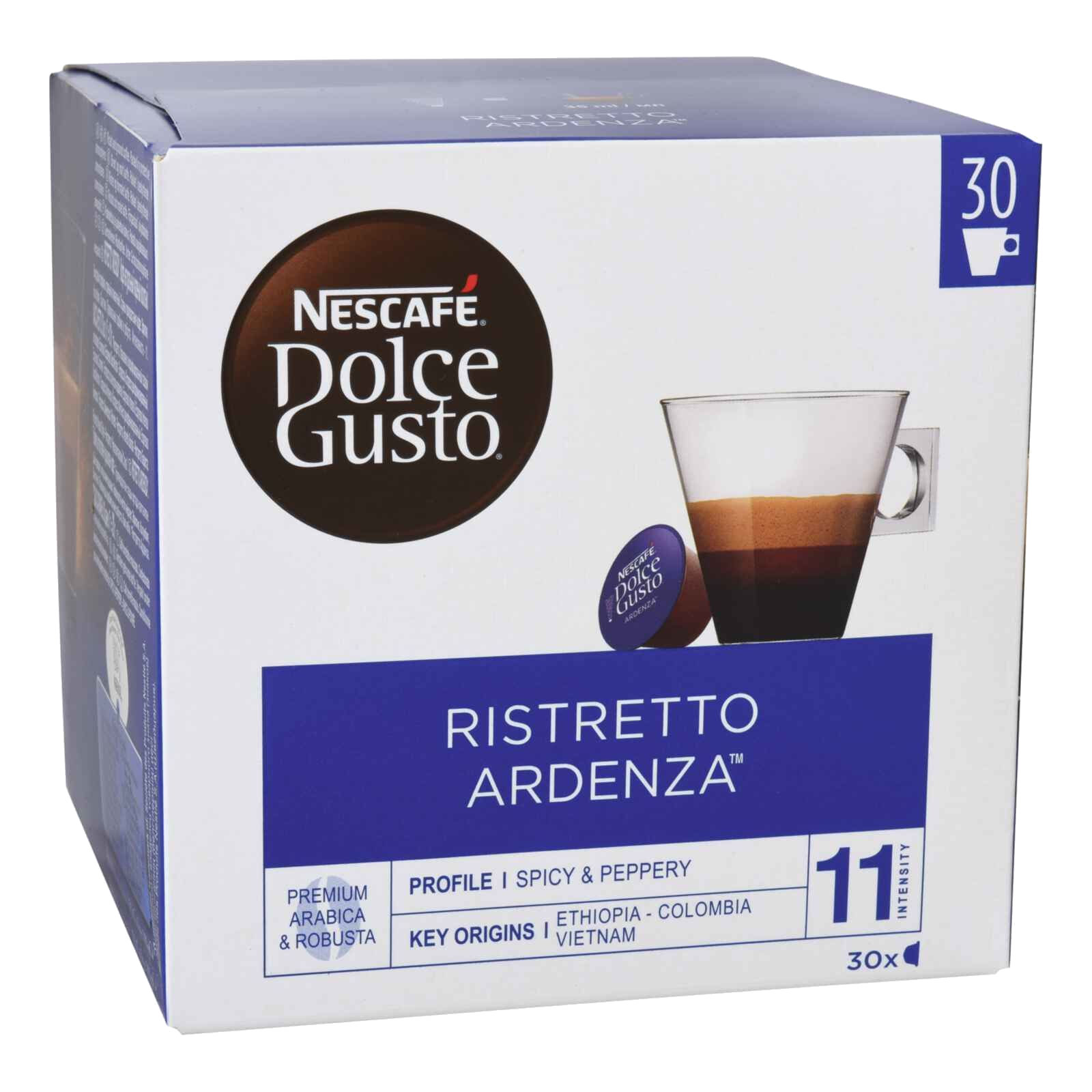 30 капсул Nescafe Dolce Gusto ristretto ardenza