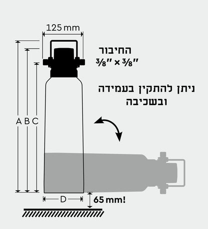 פילטר לריכוך מים Bestmax M כולל ראש חיבור