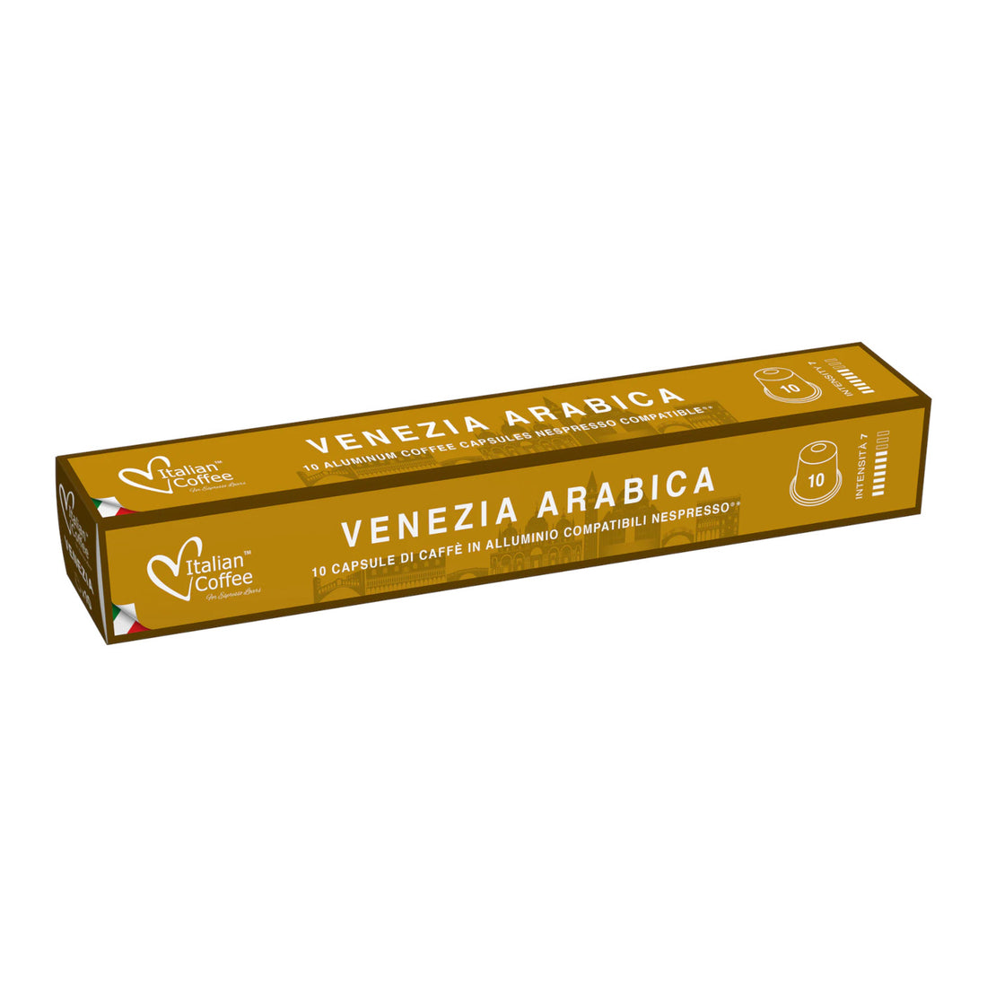 10 одинаковых капсул Nespresso Venice 100% арабика - Itline Coffee