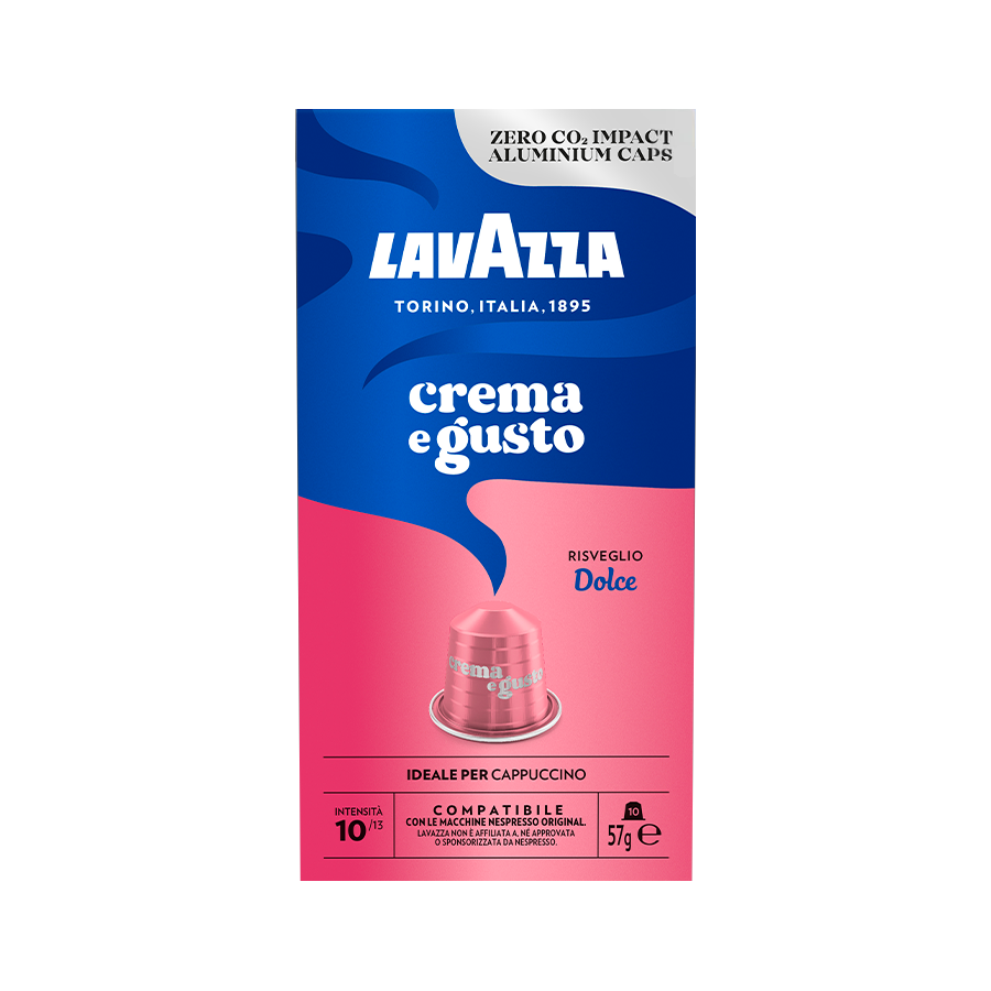 10 капсул Lavazza Crema e Gusto Dolce, совместимых с Nespresso