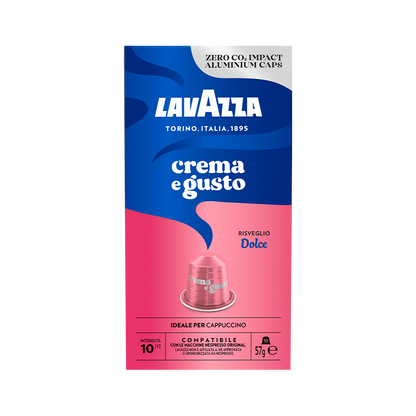 10 капсул Lavazza Crema e Gusto Dolce, совместимых с Nespresso