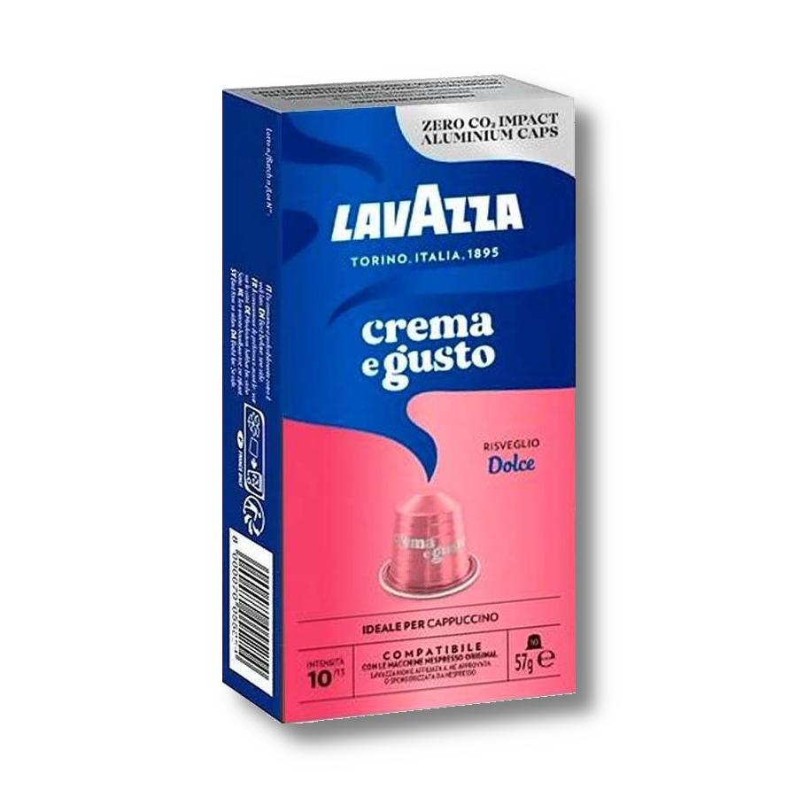 10 капсул Lavazza Crema e Gusto Dolce, совместимых с Nespresso