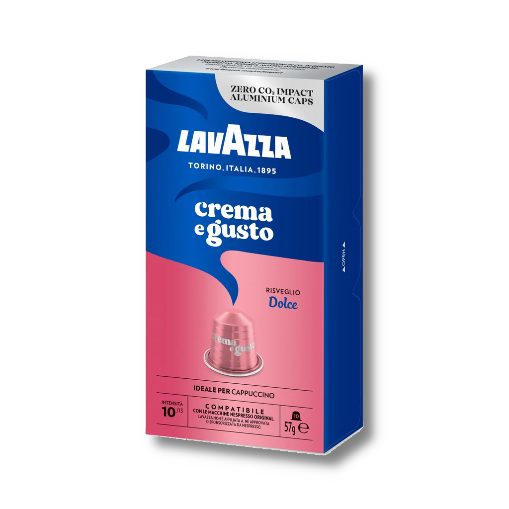 10 капсул Lavazza Crema e Gusto Dolce, совместимых с Nespresso