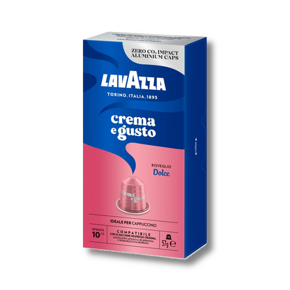 10 капсул Lavazza Crema e Gusto Dolce, совместимых с Nespresso