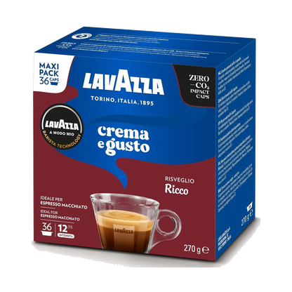 36 капсул Crema E Gusto Ricco Lavazza Amodo-Mio оригинал