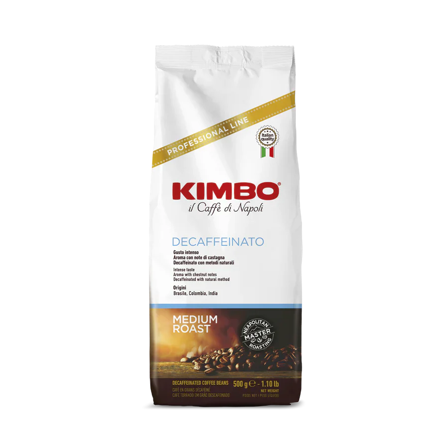 500 граммов кофе в зернах Kimbo Espresso Decaf без кофеина