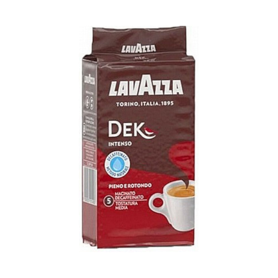 250 грамм молотого кофе без кофеина Lavazza DEK INTENSO