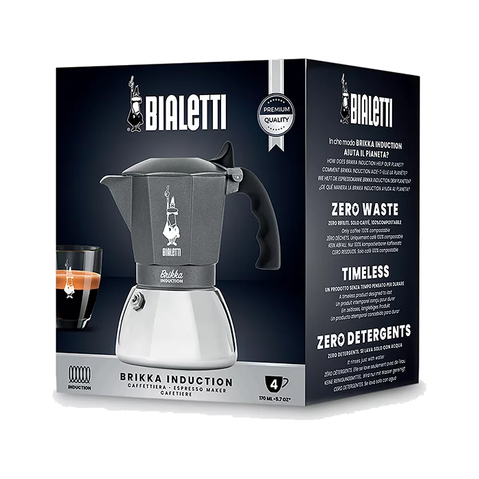 מקינטה בריקה אינדוקציה 4 Bialetti BRIKKA INDUCTION