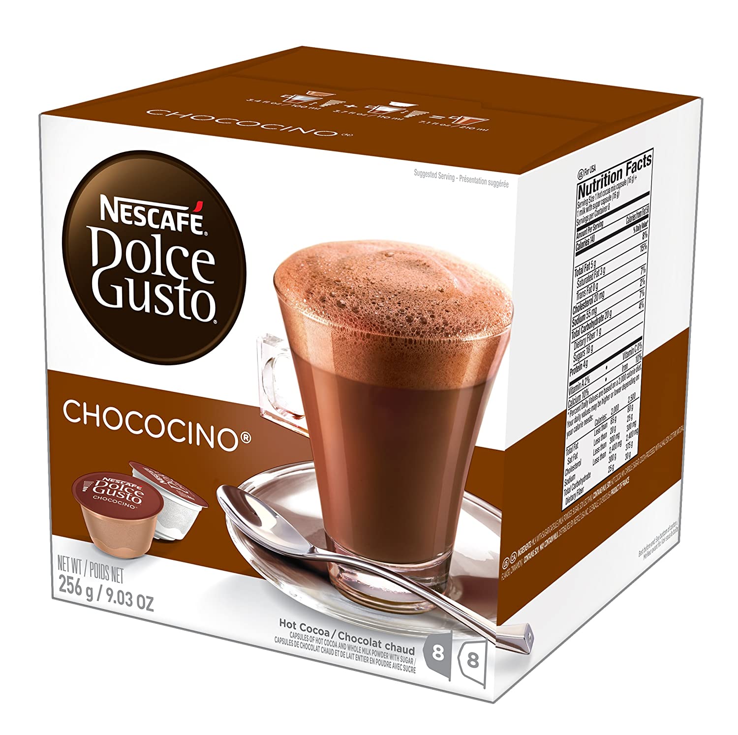 16 капсул шоколада Nescafe Dolce Gusto