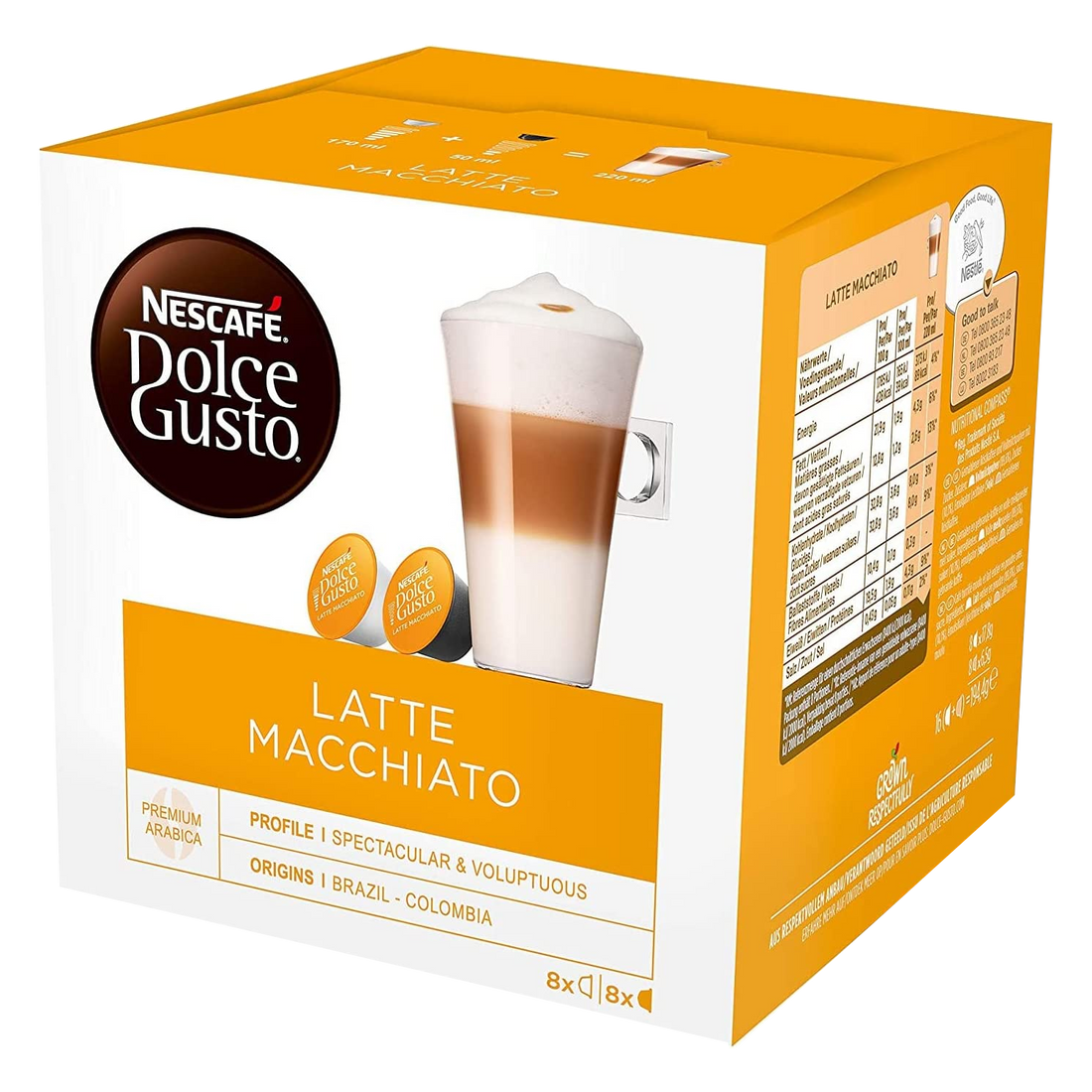 16 капсул Nescafe Dolce Gusto латте макиато