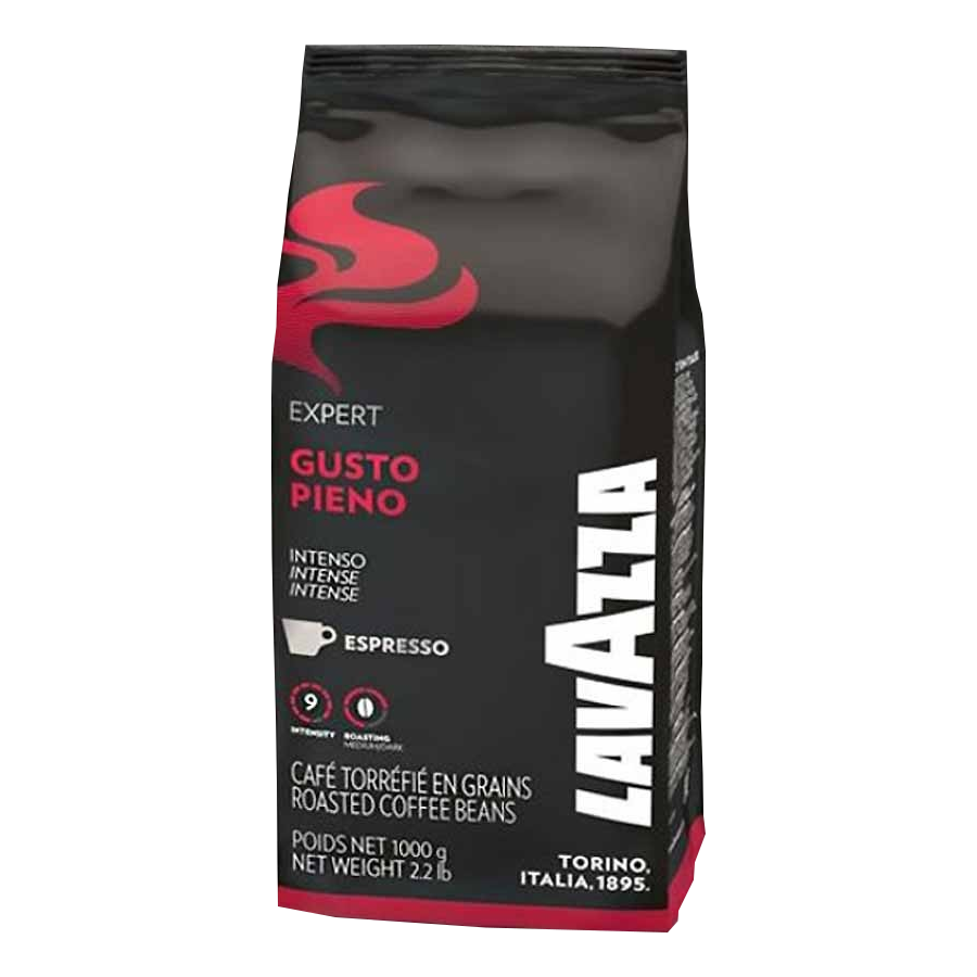 1 ק"ג פולי קפה לוואצה גוסטו פיאנו Lavazza Gusto Pieno