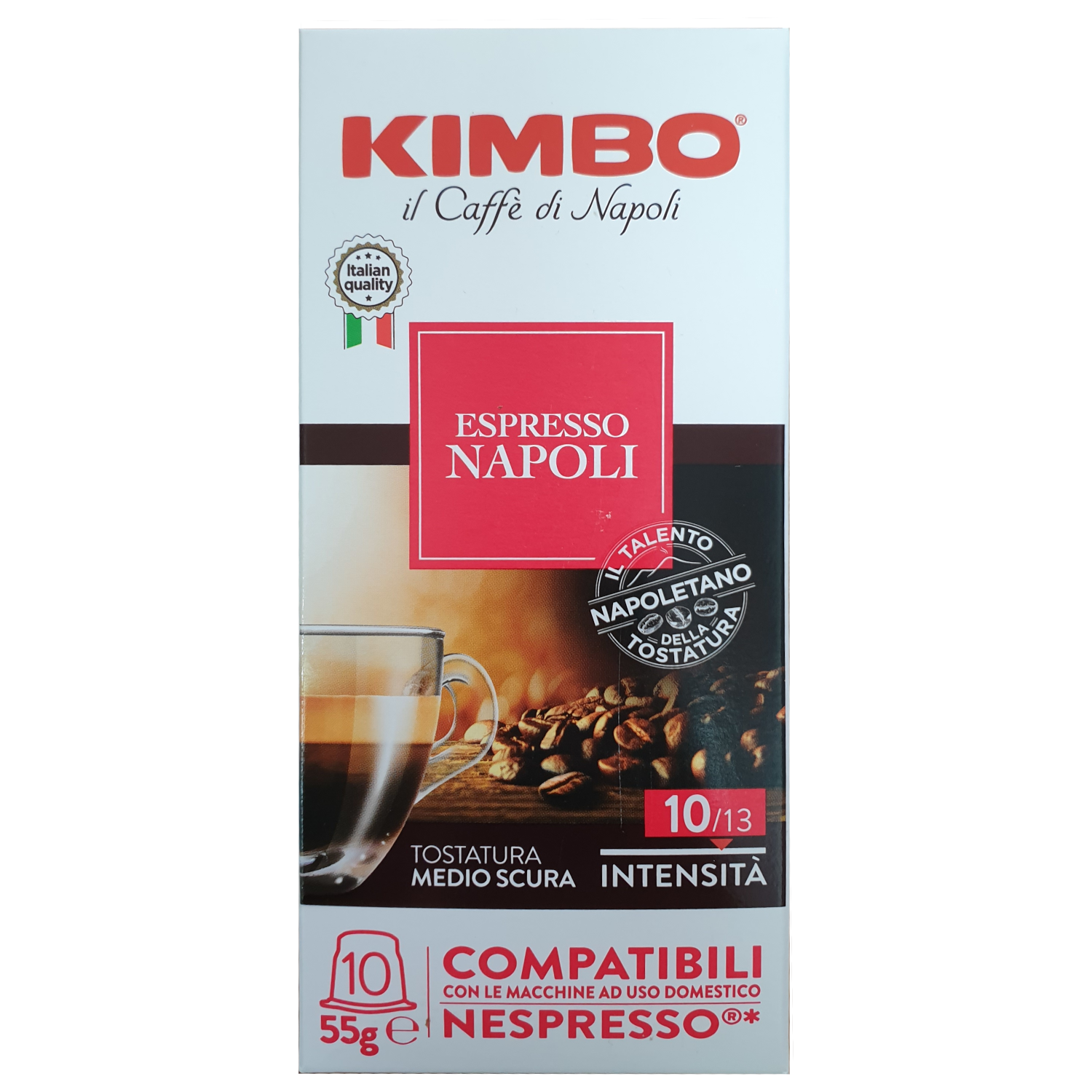 10 капсул Kimbo Napoli, совместимых с Nespresso