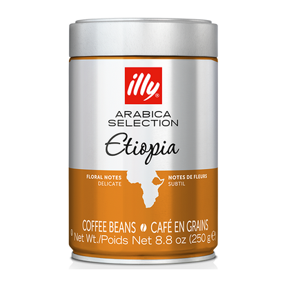 250 грамм кофейных зерен в банке ILLY Colombia.